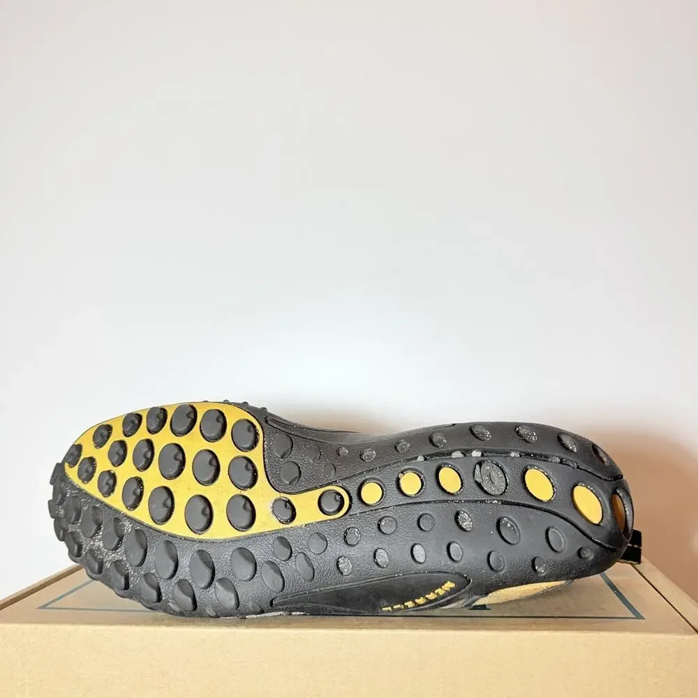 Merrell Men 7.5 Waterpro Continuum Water Shoes Grey Yellow Hiking Trail Sneakers